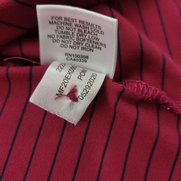 Peter Millar Summer Comfirt Mens Golf Polo Shirt Size XL Red Striped Rock Creek - Picture 7 of 10